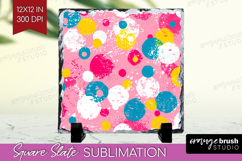 Brush Stroke Slate PNG - Abstract Square Slate Sublimation Product Image 1