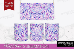 Brush Stroke Mug Wrap - Abstract Mug PNG Sublimation Product Image 1