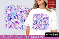 Brush Stroke Square Tshirt Background - Abstract PNG Product Image 1