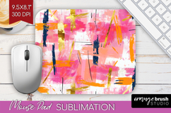 Brush Stroke Mouse Pad Sublimation - Abstract Mousepad PNG Product Image 1