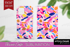 Brush Stroke Phone Case PNG - Abstract Case PNG Sublimation Product Image 1