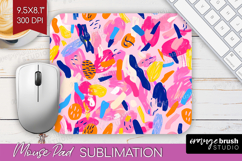 Brush Stroke Mouse Pad Sublimation - Abstract Mousepad PNG Product Image 1