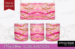 Brush Stroke Mug Wrap - Abstract Mug PNG Sublimation Product Image 1