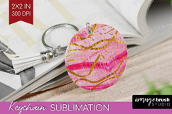 Brush Stroke Keychain PNG - Abstract Keychain Sublimation Product Image 1