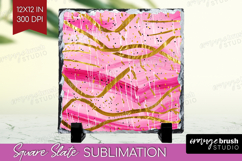 Brush Stroke Slate PNG - Abstract Square Slate Sublimation Product Image 1