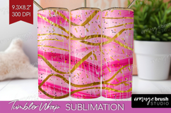 Brush Stroke Tumbler Wrap - Abstract Tumbler PNG Sublimation Product Image 1