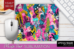 Brush Stroke Mouse Pad Sublimation - Abstract Mousepad PNG Product Image 1