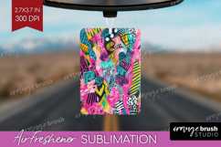 Brush Stroke Air Freshener PNG - Abstract PNG Sublimation Product Image 1