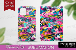 Brush Stroke Phone Case PNG - Abstract Case PNG Sublimation Product Image 1