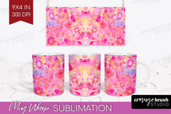 Brush Stroke Mug Wrap - Abstract Mug PNG Sublimation Product Image 1