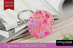 Brush Stroke Keychain PNG - Abstract Keychain Sublimation Product Image 1