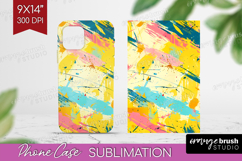 Brush Stroke Phone Case PNG - Abstract Case PNG Sublimation Product Image 1