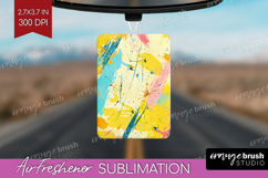 Brush Stroke Air Freshener PNG - Abstract PNG Sublimation Product Image 1