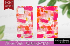 Brush Stroke Phone Case PNG - Abstract Case PNG Sublimation Product Image 1