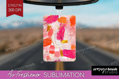 Brush Stroke Air Freshener PNG - Abstract PNG Sublimation Product Image 1