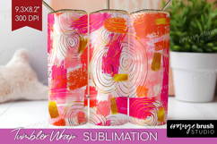 Brush Stroke Tumbler Wrap - Abstract Tumbler PNG Sublimation Product Image 1