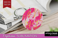 Brush Stroke Keychain PNG - Abstract Keychain Sublimation Product Image 1