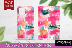 Brush Stroke Phone Case PNG - Abstract Case PNG Sublimation Product Image 1