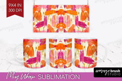 Brush Stroke Mug Wrap - Abstract Mug PNG Sublimation Product Image 1