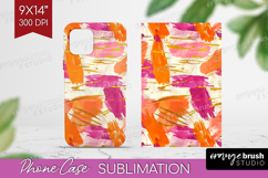 Brush Stroke Phone Case PNG - Abstract Case PNG Sublimation Product Image 1