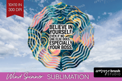 Funny Sarcastic Quote Wind Spinner Sublimation PNG - Round Product Image 1