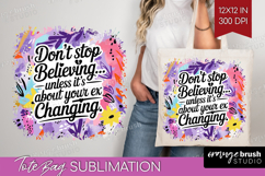 Funny Sarcastic Quote Tote Bag - Inspirational Tote Bag PNG Product Image 1
