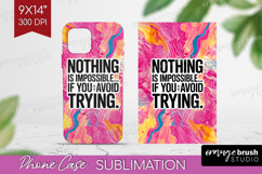 Funny Sarcastic Quote Phone Case PNG - Inspirational Case Product Image 1