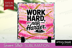 Funny Sarcastic Quote Slate PNG - Inspirational Square Slate Product Image 1