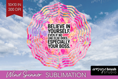 Funny Sarcastic Quote Wind Spinner Sublimation PNG - Round Product Image 1