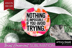 Funny Sarcastic Quote Ornament PNG - Inspirational PNG Product Image 1