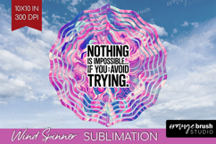 Funny Sarcastic Quote Wind Spinner Sublimation PNG - Round Product Image 1