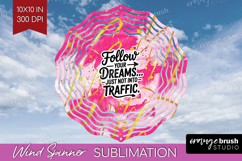 Funny Sarcastic Quote Wind Spinner Sublimation PNG - Round Product Image 1