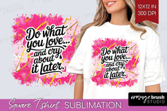 Funny Sarcastic Quote Square Tshirt Background - PNG Product Image 1