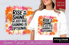 Funny Sarcastic Quote Square Tshirt Background - PNG Product Image 1