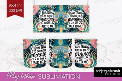 Sarcastic Quote Mug Wrap - Brush Stroke Mug PNG Sublimation Product Image 1