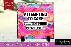 Sarcastic Quote Slate PNG - Brush Stroke Square Slate Product Image 1