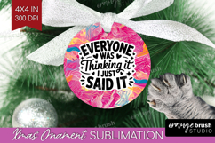 Sarcastic Quote Ornament PNG - Brush Stroke PNG Sublimation Product Image 1