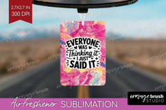 Sarcastic Quote Air Freshener PNG - Brush Stroke PNG Product Image 1