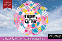 Sarcastic Quote Wind Spinner Sublimation PNG - Brush Stroke Product Image 1