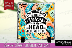 Sarcastic Quote Slate PNG - Brush Stroke Square Slate Product Image 1