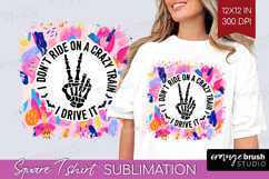 Sarcastic Quote Square Tshirt Background - Brush Stroke PNG Product Image 1