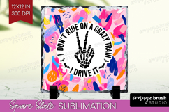 Sarcastic Quote Slate PNG - Brush Stroke Square Slate Product Image 1