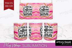 Sarcastic Quote Mug Wrap - Brush Stroke Mug PNG Sublimation Product Image 1