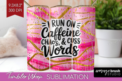 Sarcastic Quote Tumbler Wrap - Brush Stroke Tumbler PNG Product Image 1
