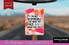 Sarcastic Quote Air Freshener PNG - Brush Stroke PNG Product Image 1