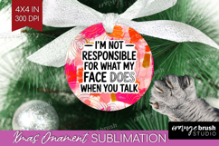 Sarcastic Quote Ornament PNG - Brush Stroke PNG Sublimation Product Image 1