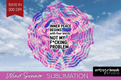 Sarcastic Quote Wind Spinner Sublimation PNG - Brush Stroke Product Image 1