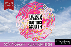 Sarcastic Quote Wind Spinner Sublimation PNG - Brush Stroke Product Image 1