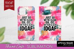 Sarcastic Quote Phone Case PNG - Brush Stroke Case PNG Product Image 1