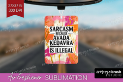 Sarcastic Quote Air Freshener PNG - Brush Stroke PNG Product Image 1